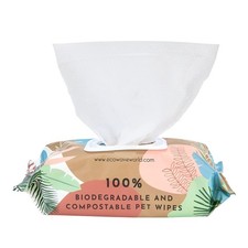Hypoallergenic Plant-Based Pet Wipes, Dog and Cat Grooming Wipes for Face, Ea...
