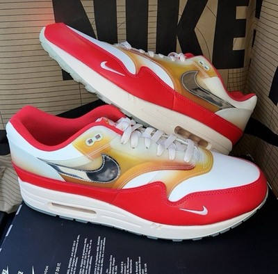 NEW Nike Air Max 1 '87 PRM Soft Vinyl  Sofvi  Red NBY FN7683-133 Men Size 10.5