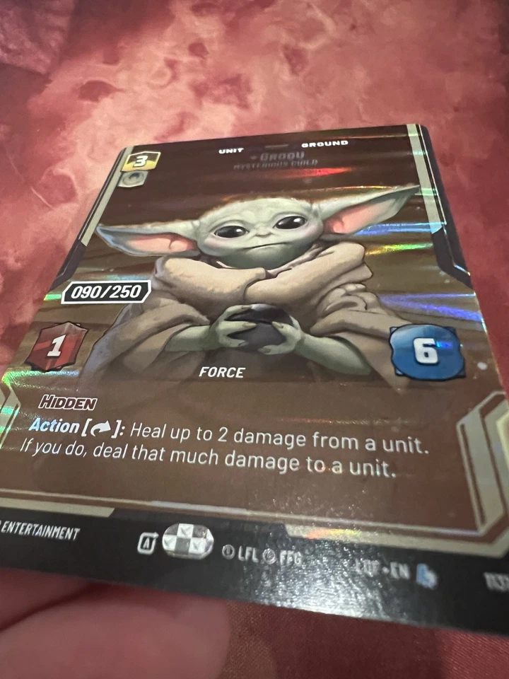 Grogu - Mysterious Child (Serialized) #90/250 Prestige LOF Star Wars Unlimited - Image 4 of 4