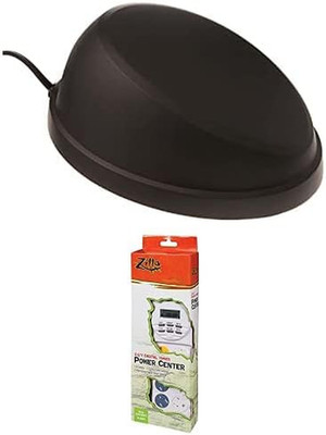 Reptile Terrarium Heat Lamps, Mini Halogen & UVB Combo Fixture with Power Center