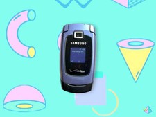 Vintage Y2K Purple Samsung Mobile Flip Phone. Works.