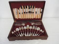 VICEROY Sheffield Stainless Steel Cutlery Set 61 Pcs - Wooden Box - Looks Unused