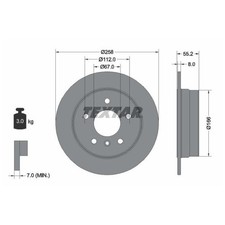 2x Bremsscheibe hinten für Mercedes A-Klasse W168 | 26228864