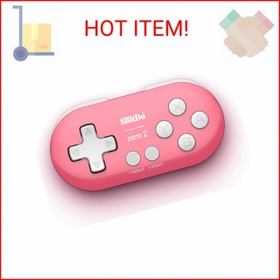 Nargos 8Bitdo Zero 2 Bluetooth Key Chain Sized Mini Controller for Nintendo Swit