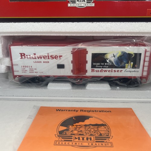 MTH Premier 20-94216 Anheuser Busch Budweiser 40’ Steel Sided Beer Reefer O NEW - Picture 6 of 10