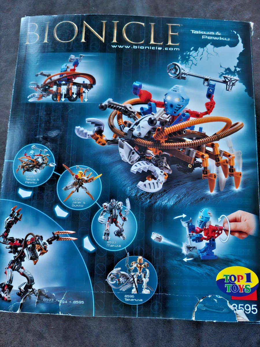 LEGO Bionicle 8595 Takua & Pewku Titans 100% Complete with Box and