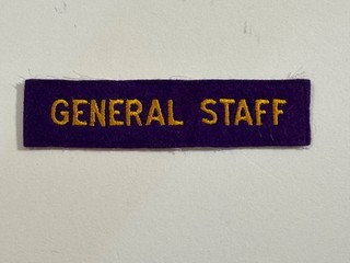 1937 Boy Scout National Jamboree General Staff Felt Patch