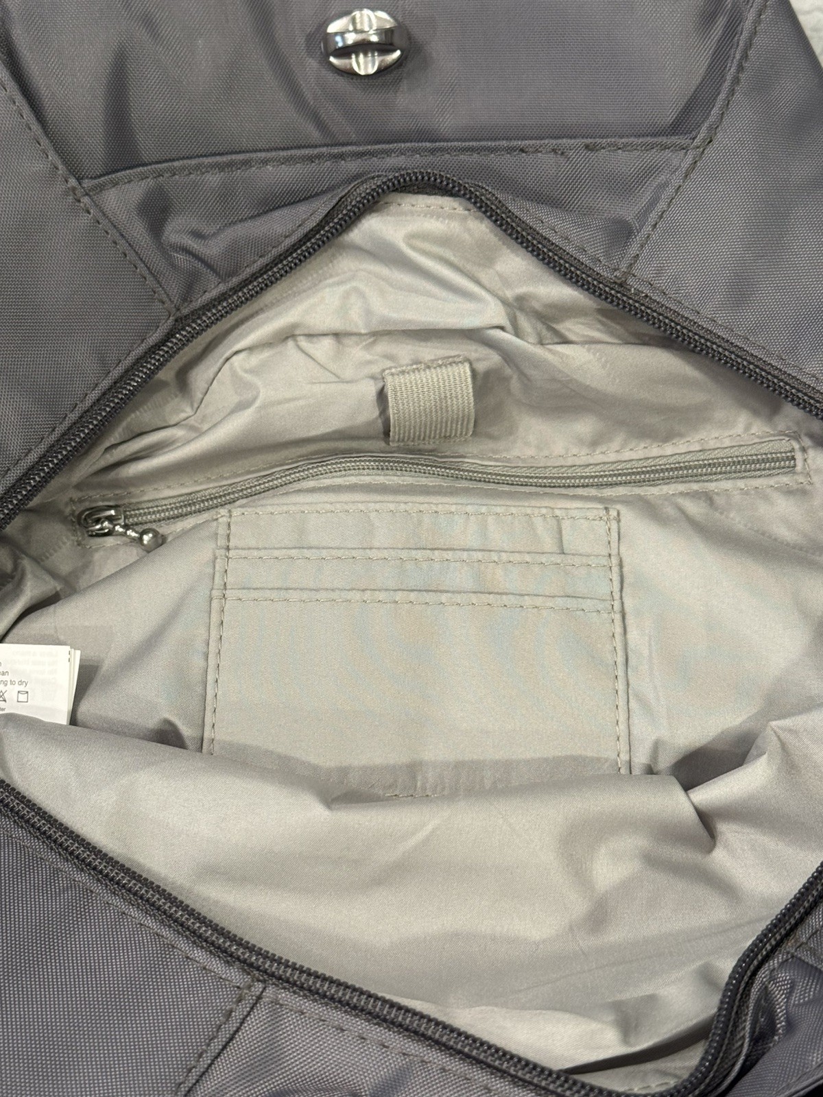 Baggallini Backpack Gray Convertible Strap Carry … - image 8