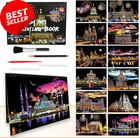 12 Pages Scratch Art Books for Adults 8.3X11.7Inch Rainbow Scratch Paper(A4) Scr