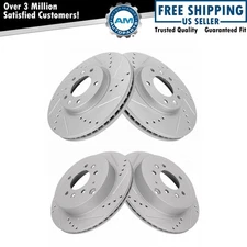 Front and Rear Brake Rotors Set For 2007-2012 Mazda CX-7