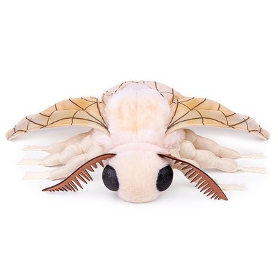 Realistic Silk Moth Stuffed Animal-White10.63'',Moth Plush, Soft Toy,Girl Toys...