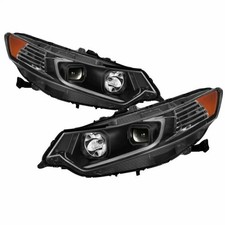 Xtune Projector Headlights Light Bar Drl For Acura Tsx - Black