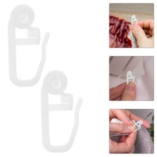 50 Pcs Curtain Hooks Bed Curtain Accessories Special Hook Hanging Ring Roller
