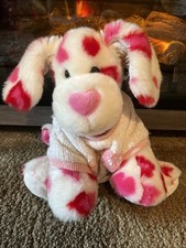 Build A Bear Original Hearts Fur You Valentine Pink Nose Puppy Dog W Sweater
