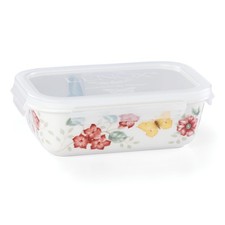 Lenox Butterfly Meadow Rectangular Serve Store Container 28 oz Floral