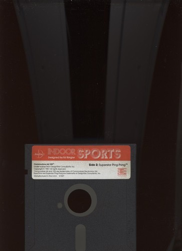 INDOOR SPORTS: BOWLING, DARTS, AIR HOCKEY & PING-PONG for Commodore 64 /5.25” - Picture 2 of 2