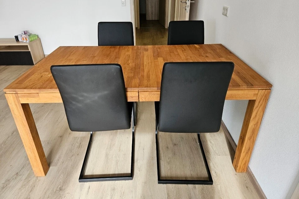 esstisch ausziehbar mit 6 stühlen gebraucht - Bild 3 von 3