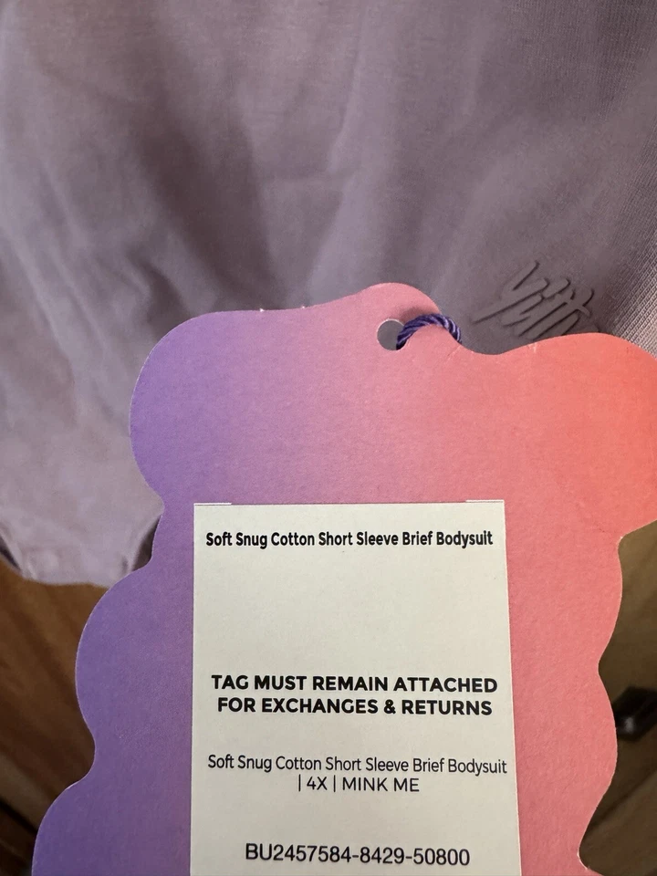 Body Calzoncillo Yitty Suave Cómodo Algodón Manga Corta 4XL Mink Me Beige Nuevo con Etiquetas Foto 4 de 4