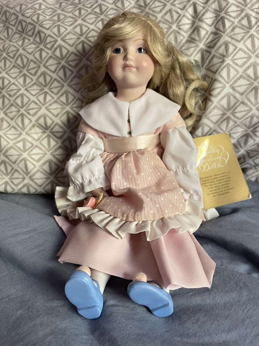 Franklin Heirloom Porcelain Doll - Goldilocks - 1987 - 12” Tall