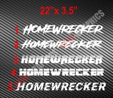 Homewrecker Windshield Decal Sticker Jdm Euro Kdm Diesel Fits Car Truck Homewrecker Windshield Decal Sticker Jdm Euro Kdm Diesel Fits Car Truck
