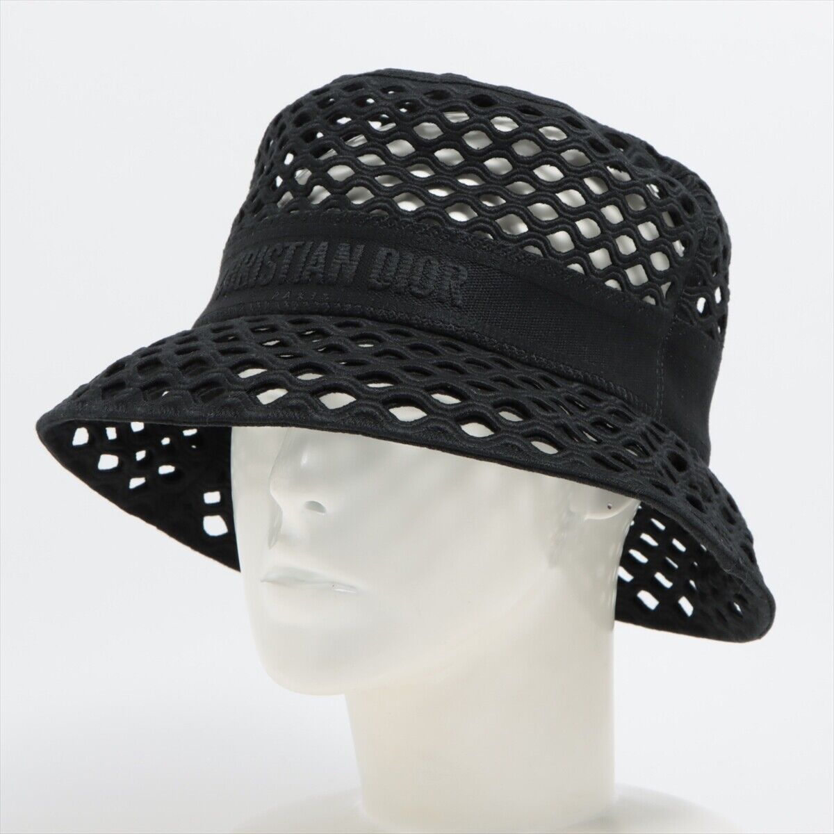 Dior Mesh Bucket Hat 58 Cotton & Polyester Black Dior Mesh Bucket Hat 58 Cotton & Polyester Black