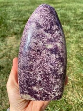 Lepidolite Freeform Stone Standing Specimen, Natural Lepidolite from Brazil #7