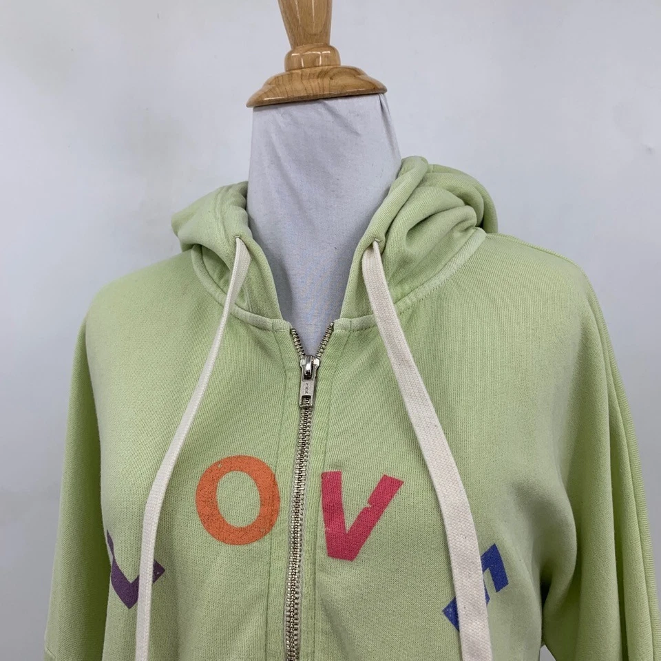 Толстовка с капюшоном женская Wildfox L большая Honeydew Love Life Kinley на молнии толстовка - Изображение 3 из 4