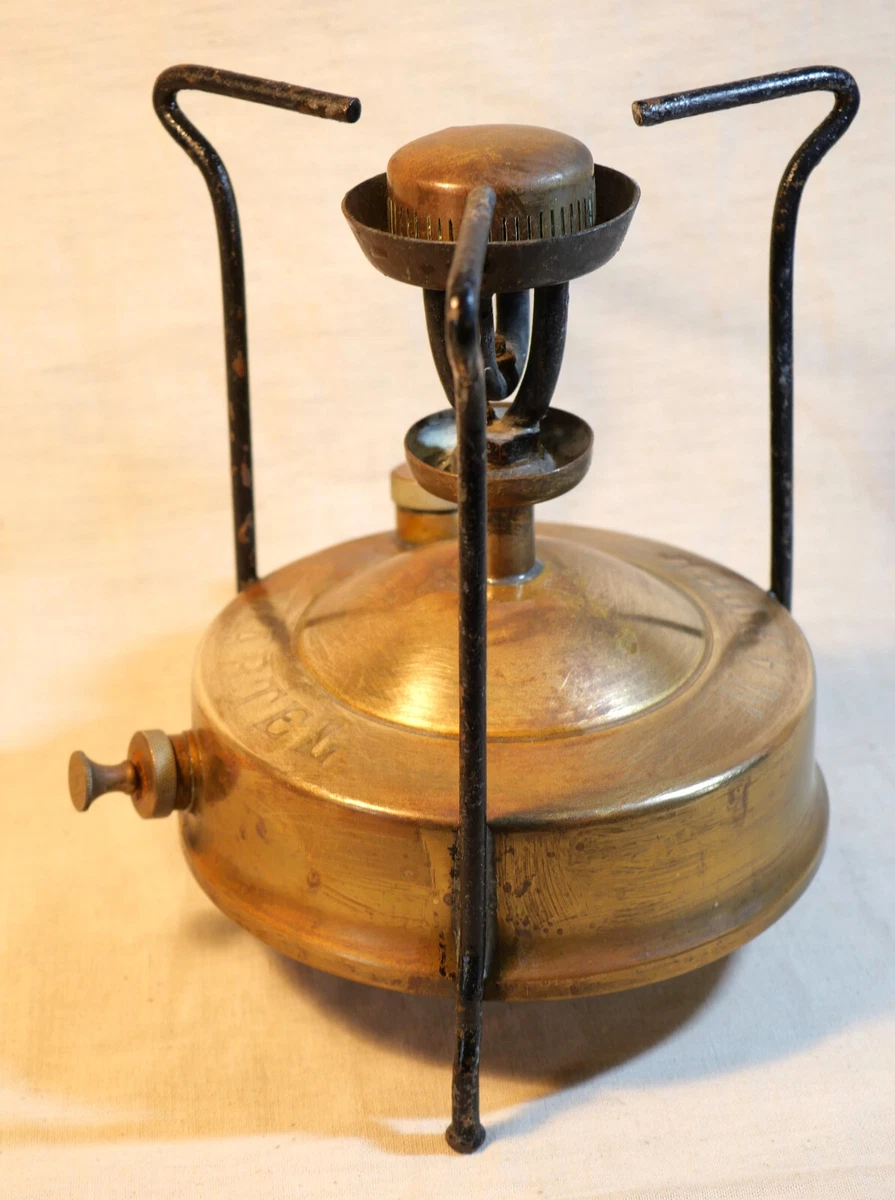 Réchaup à Pétrole Ancien, Outil Vintage, Lot De 4 Pieds Fonte émaillés (pour Pièces)