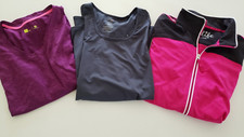 Lot of Athletic Exercise Wear Womens Large XL Shirts Jacket Activewear