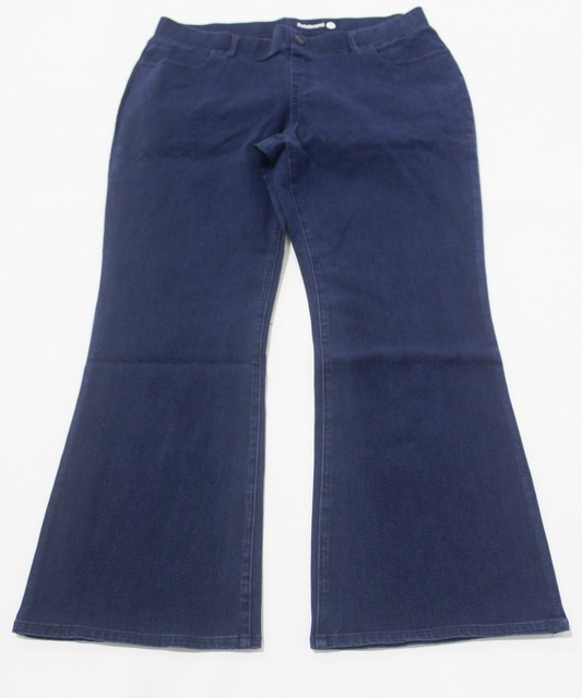 Boot-cut Yoga Pull-on Denim Pants Kt4 