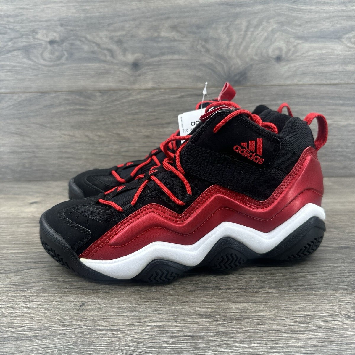 Adidas Top Ten 2000 J Youth Basketball Shoes Size Black Red G66437