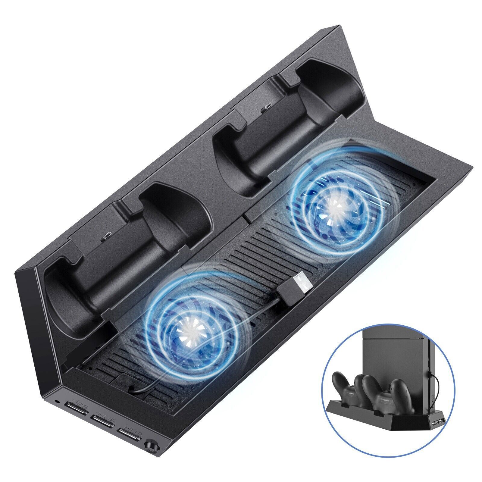 Vertical Stand For PS4 Cooling Vent NonSlip For Sony Playstation 4