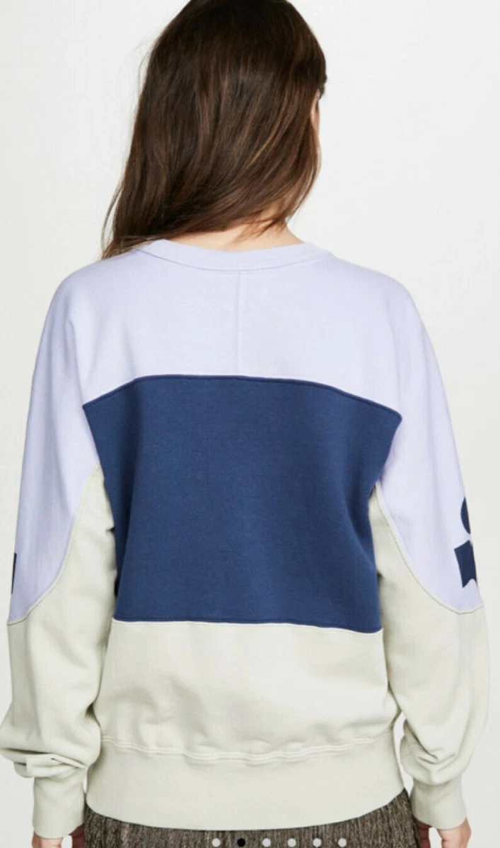 Etoile Isabel Marant Gallian Colorblock Blue Logo Pullover