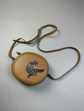 Mini borsa a tracolla rotonda in pelle N21 con strass
