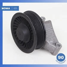 2015 Jaguar X152 F-Type Engine Lower Belt Idler Pulley Bracket w/ Pulley OEM