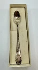 Barton Sterling Silver Baby Spoon 5.25” engraved P 1oz Damaged