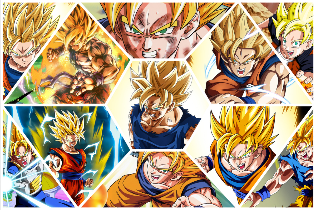 Dragon Ball Super - Goku Collage Wallpaper Download