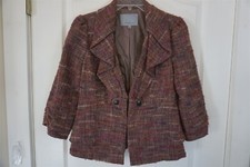 Classiques Entier Mauve Pink Wool Blend Blazer Jacket Size S