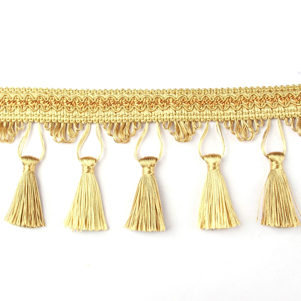 BEL AVENIR Luxury Tassel Fringe Trim 6.25 Yard x 4 Inche Curtain Sewing Decorative 5 Colors