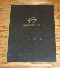 Brochure vendita pieghevole originale Crownline Barca 2000 linea completa 00