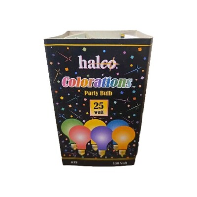 Set Of 12 Halco Colorations 25w PARTY BULB A19 GREEN CERAMIC 130V E26 #6337