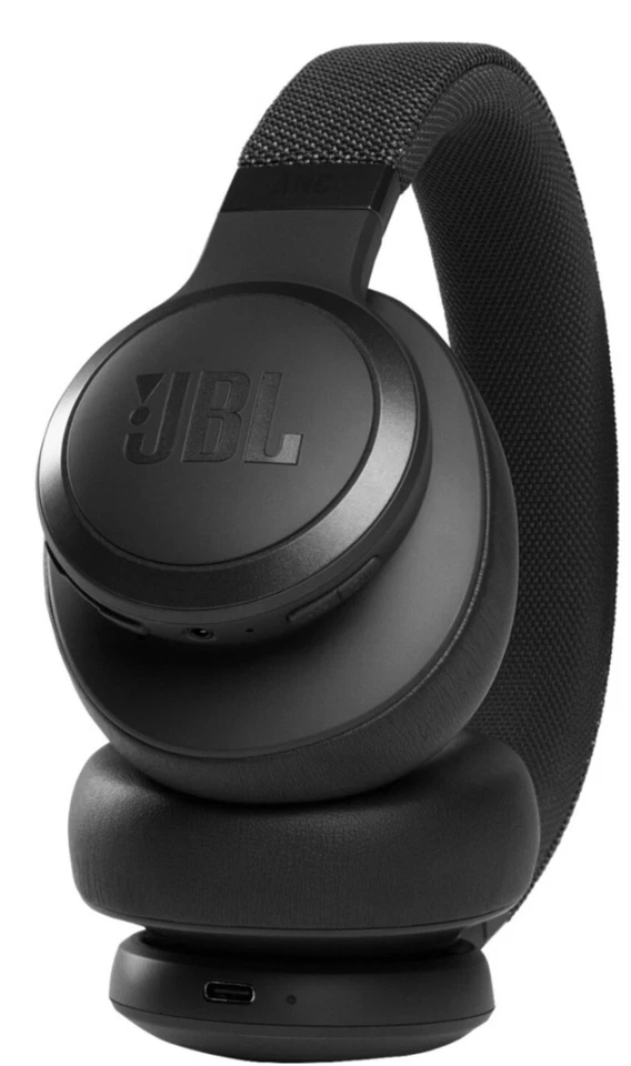 Fones de ouvido supra-auriculares JBL - Live 660NC sem fio cancelamento de ruído novo na caixa - Preto - Imagem 2 de 4
