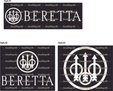 Beretta Firearms - Hunting/Outdoor Sports - Vinyl Die-Cut Peel N' Stick Decal