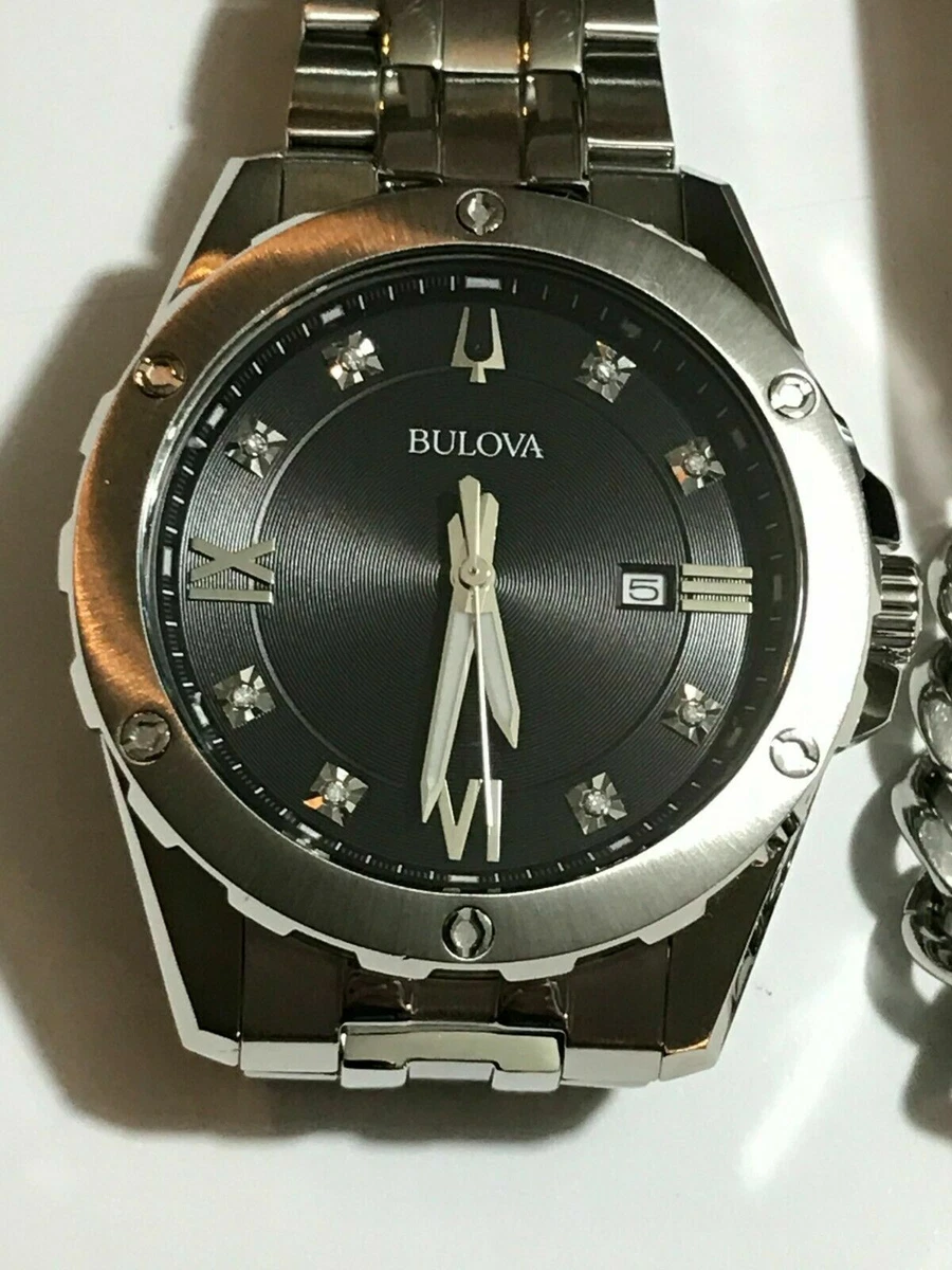 Bulova diamond deals accent watch