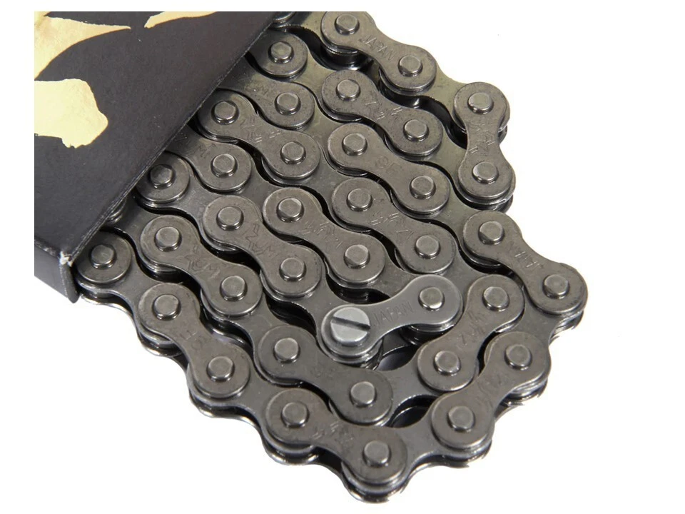 Cadena de bicicleta de engranaje fijo de pista Izumi KAI Super Dureza aprobada por NJS Keirin 1/8" Foto 4 de 4