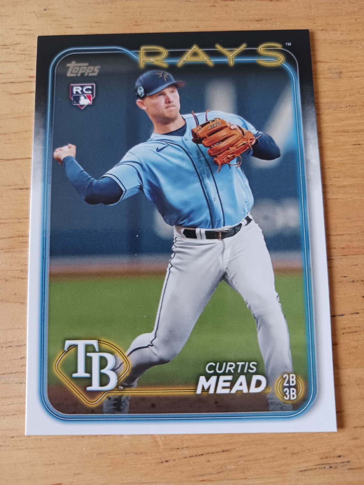 2024 Topps #82 Curtis Mead Tampa Bay Rays RC Baseball
