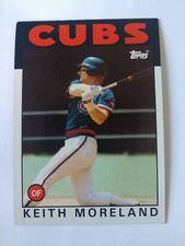 1986 Topps Baseball Card Keith Moreland Chicago Cubs #266