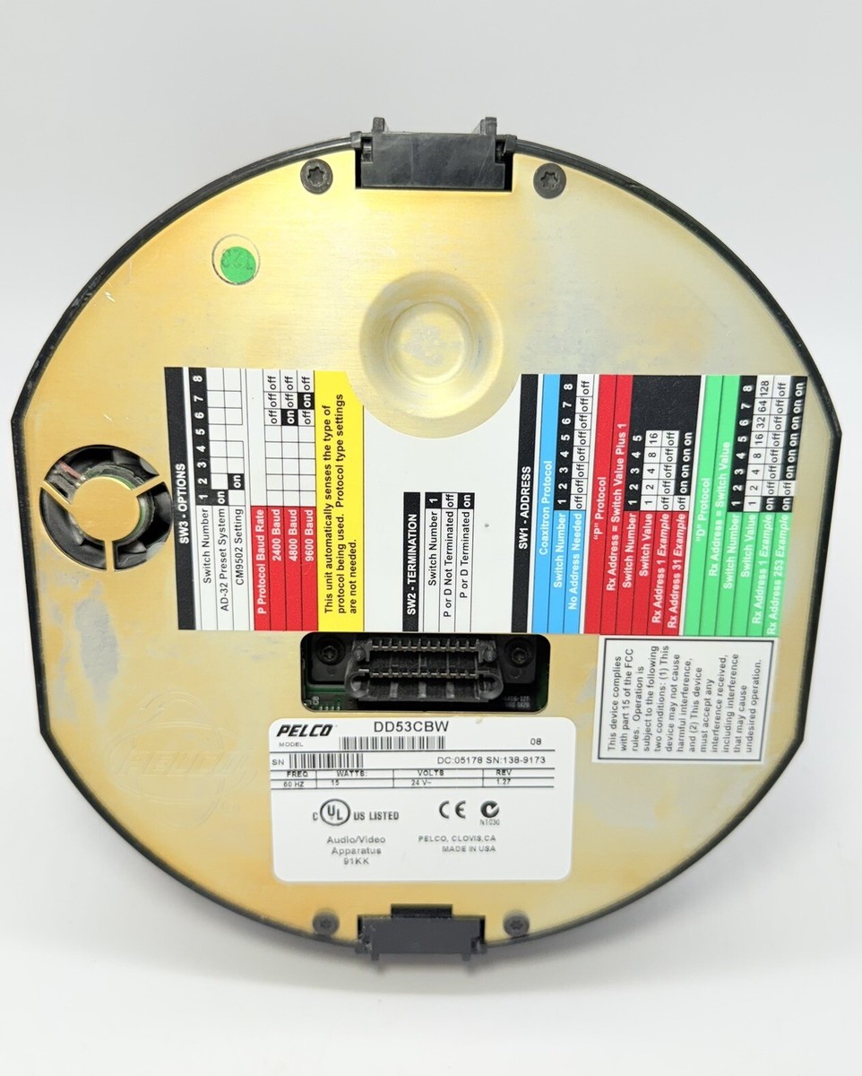 Pelco Spectra III PELCO DD53CBW Day/Night PTZ Color Dome Camera X2 *UNTESTED
