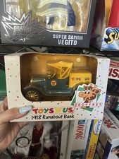 Vintage Toys  R  Us Geoffrey 1918 Runabout Bank Diecast NEW in Box 1993 ERTL D11