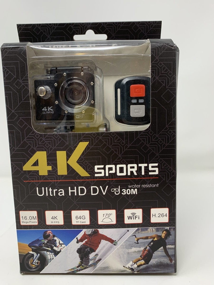 4K Sports Ultra HD DV Action Camera Wi-Fi LCD Water-Resistant  2-Pack